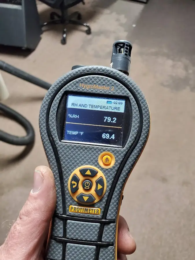 Moisture meter humidity assessment for Mold Remediation & Removal in South Park